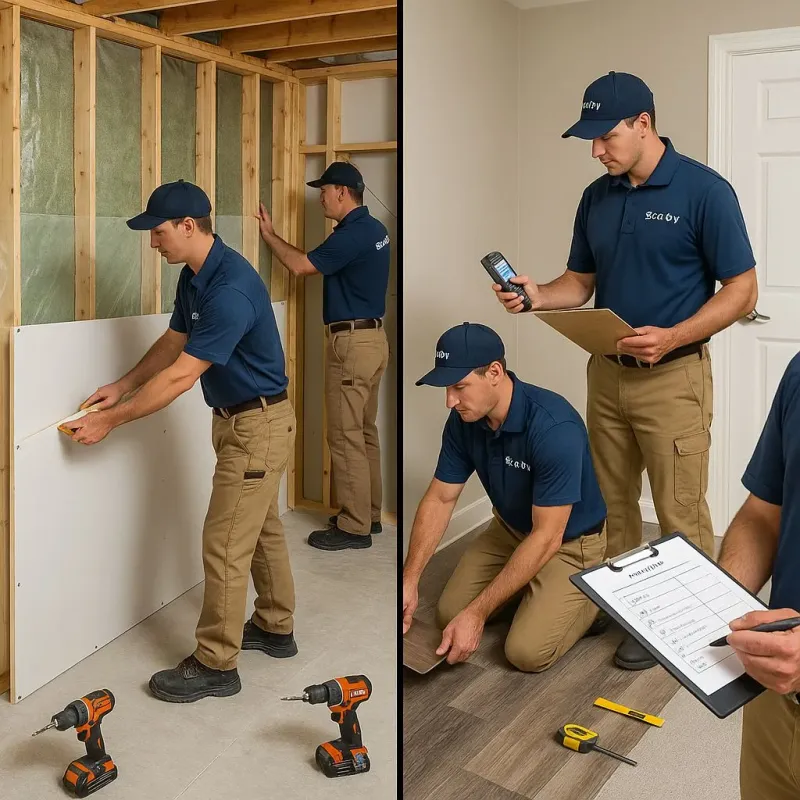 Repairs and Reconstruction process in Topaz Ranch Estates, NV